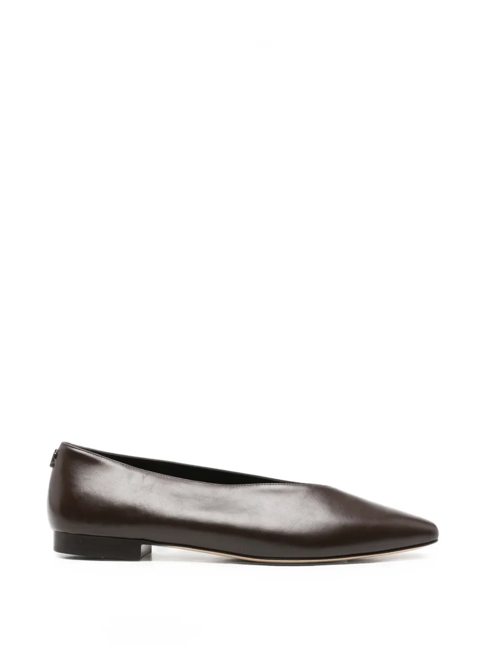 Jimmy Choo Margot pointed-toe ballet flats - Marrone
