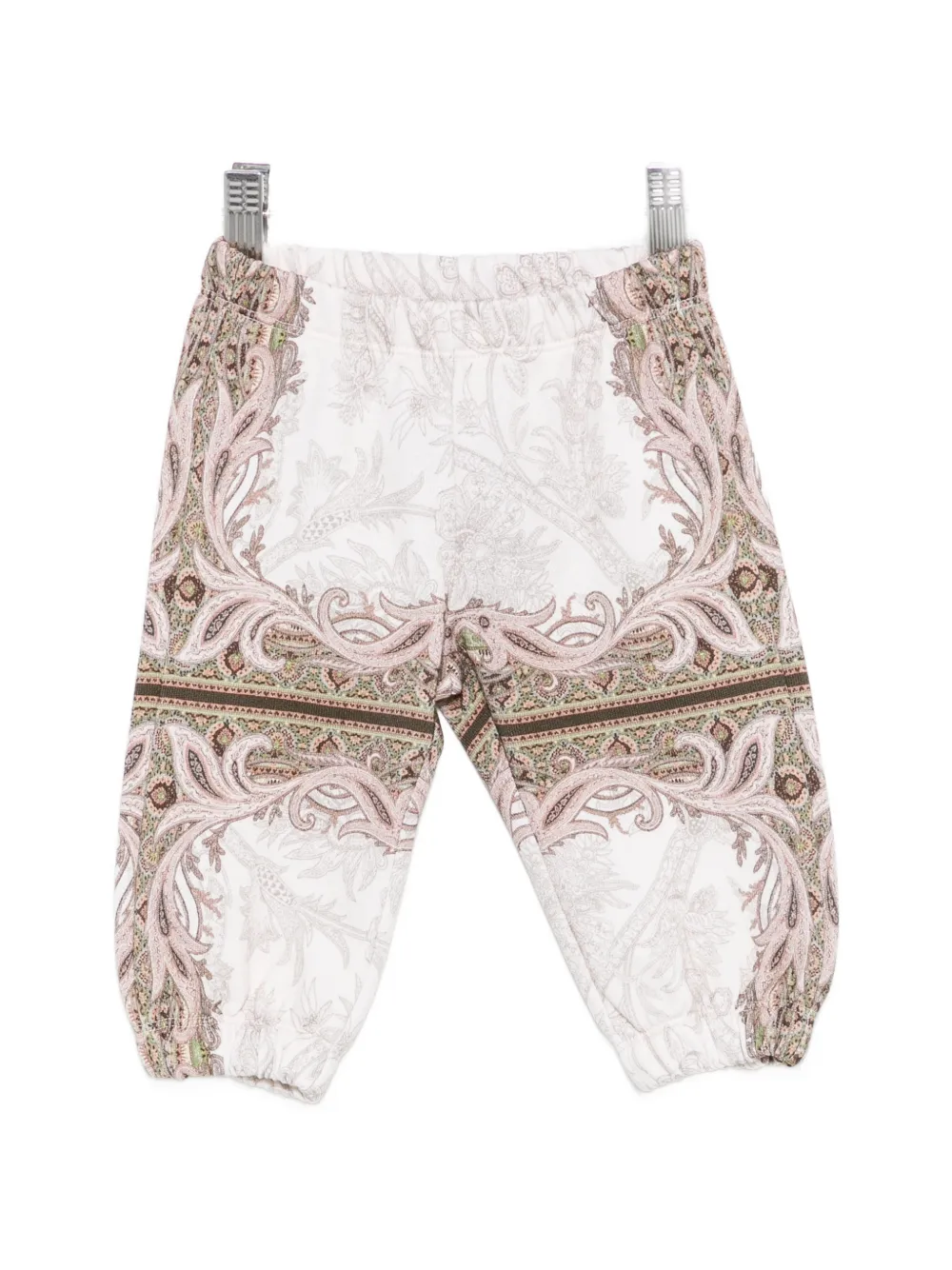 ETRO KIDS paisley-print track pants - Toni neutri