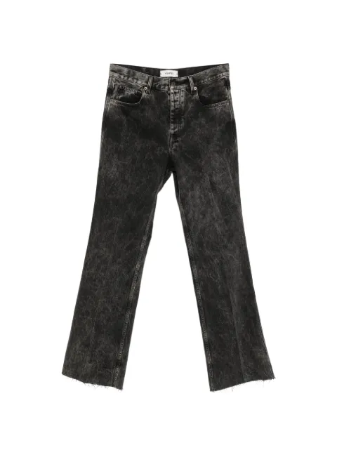 Spina acid-wash flared jeans