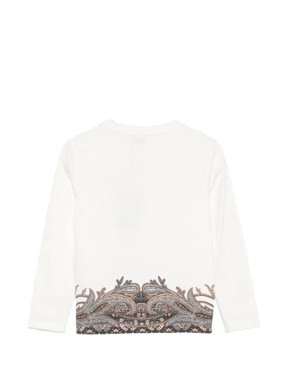 ETRO KIDS T-shirt met paisley-print Beige