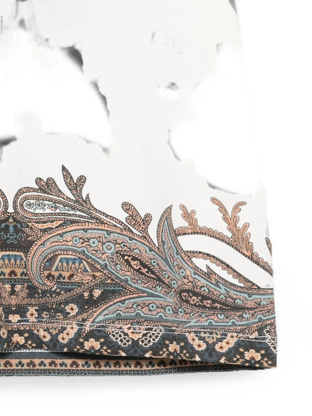 ETRO KIDS T-shirt met paisley-print Beige