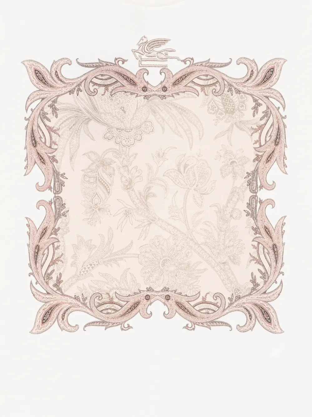 ETRO KIDS T-shirt met paisley-print en lange mouwen Wit