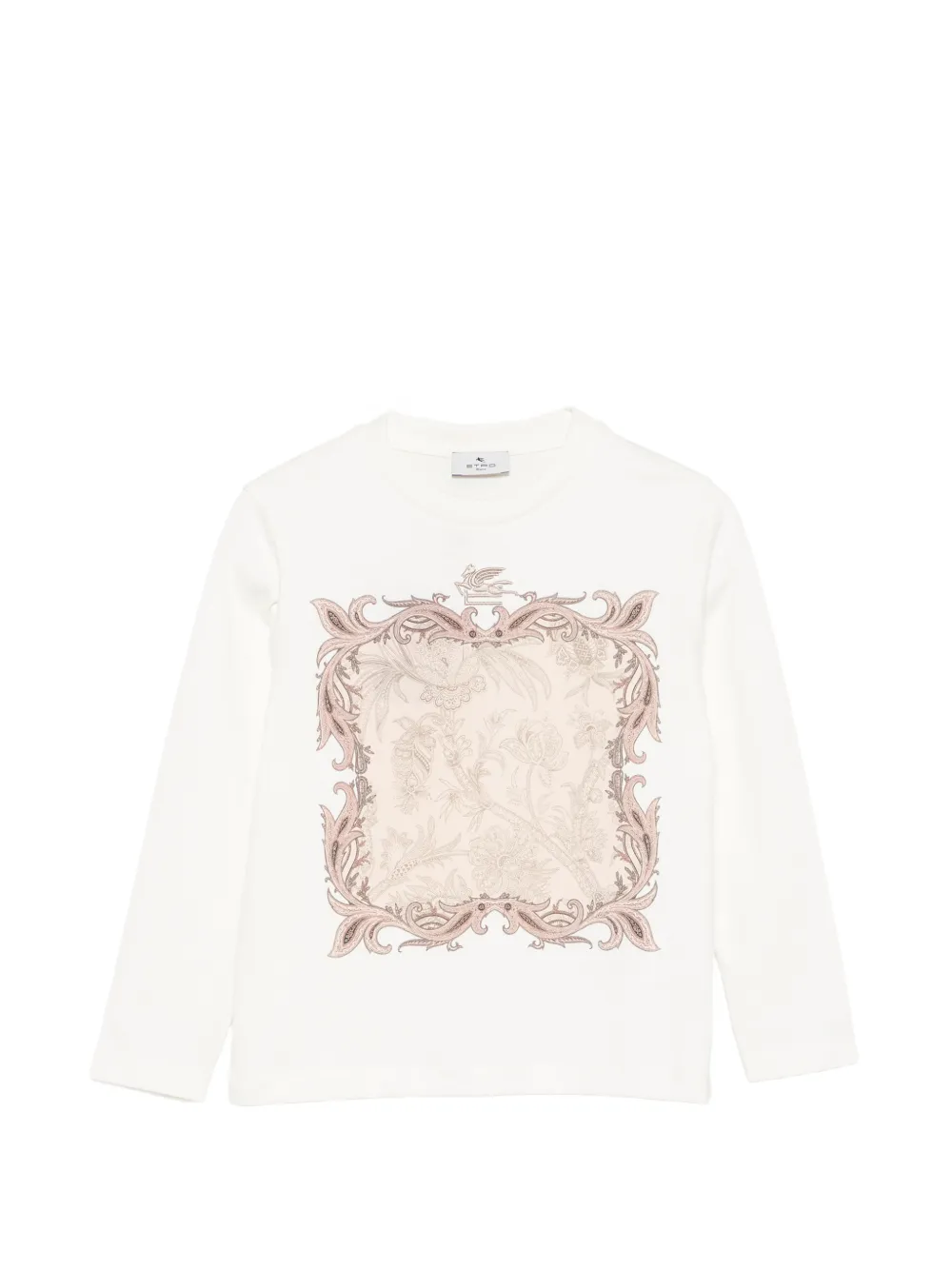 ETRO KIDS paisley-print long-sleeve T-shirt - Bianco