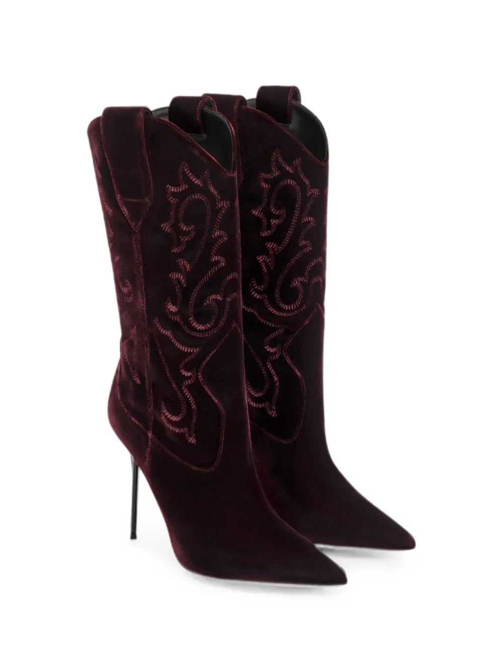 Paris Texas Lidia 105 heeled cowboy boots Rood