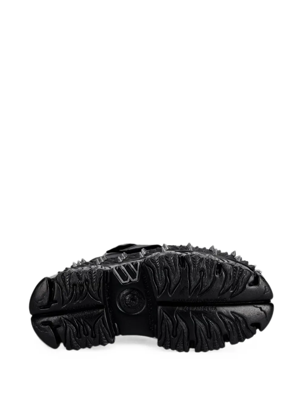 NEW ROCK Spiked sneakers met plateauzool Zwart