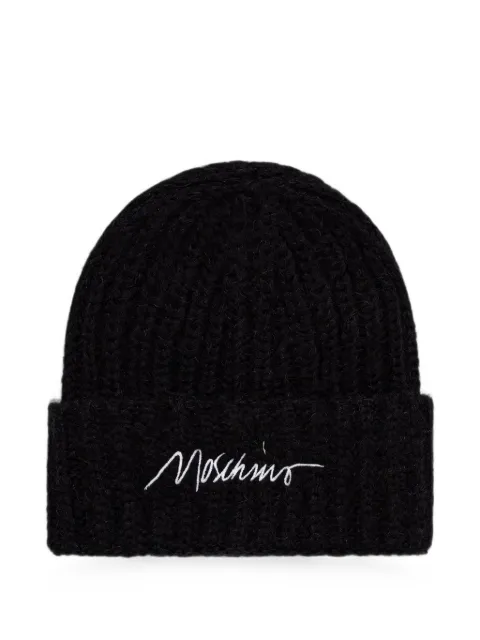 Moschino gorro con logo bordado