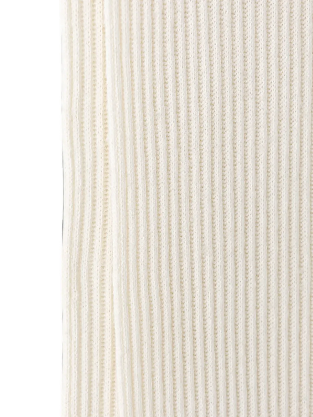 Moschino Geribbelde sjaal Beige