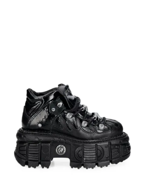 NEW ROCK Metallic chunky-sole sneakers