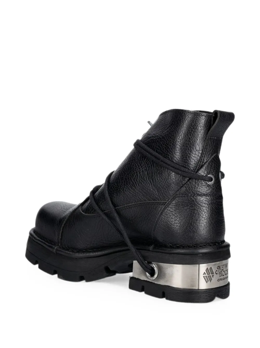 NEW ROCK Metallic platform boots Zwart