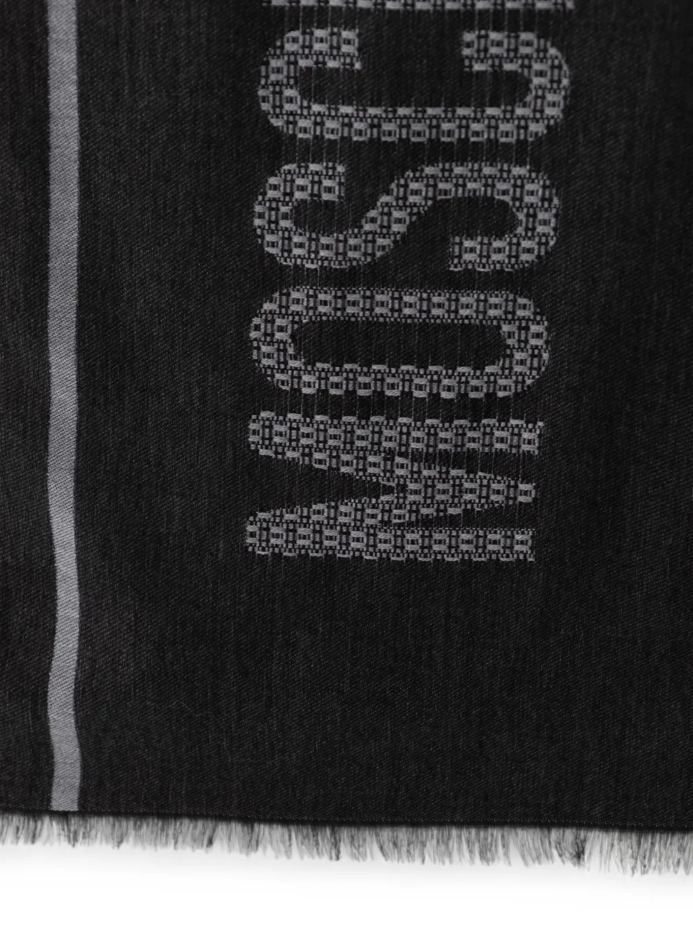 Moschino Sjaal met logoprint Zwart