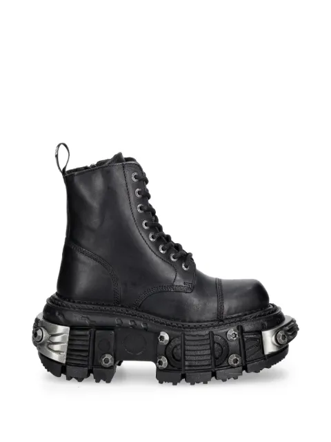 NEW ROCK Metallic platform boots