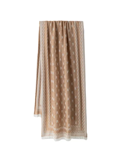 Moschino mascada deshilachada con monograma