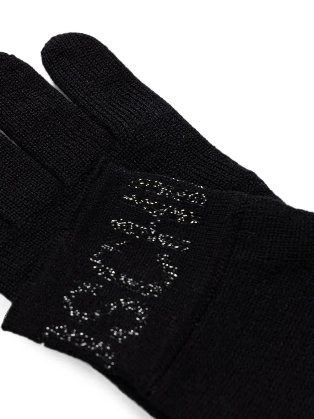 Moschino Wollen handschoenen Zwart