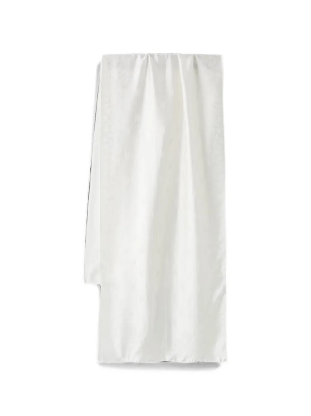 Moschino Foulard in seta a fiori jacquard - Bianco