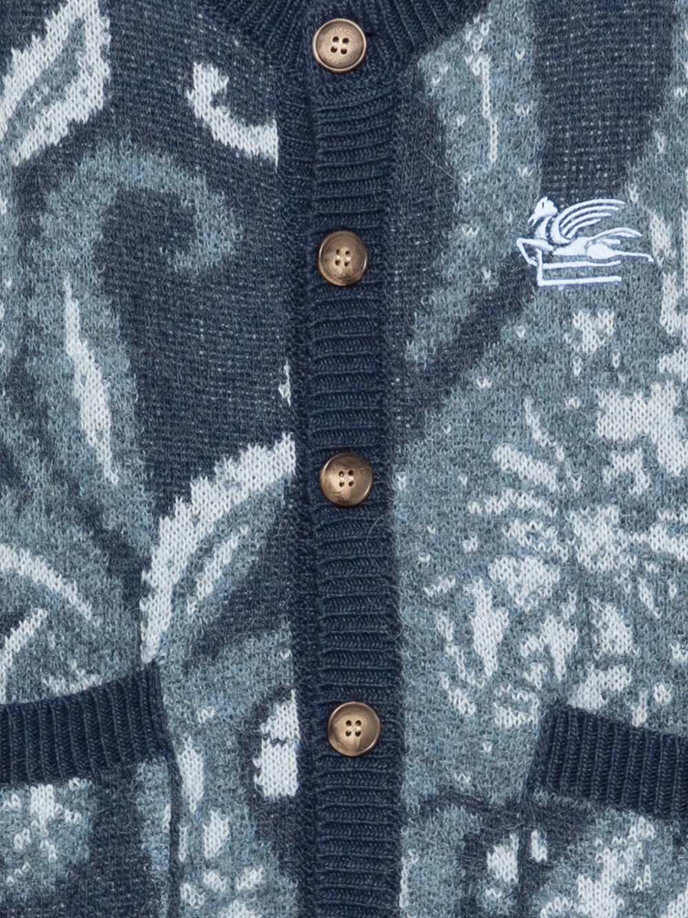 ETRO KIDS Vest met paisley-print Blauw