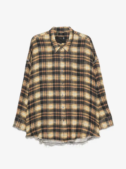 R13 frayed-hem shirt