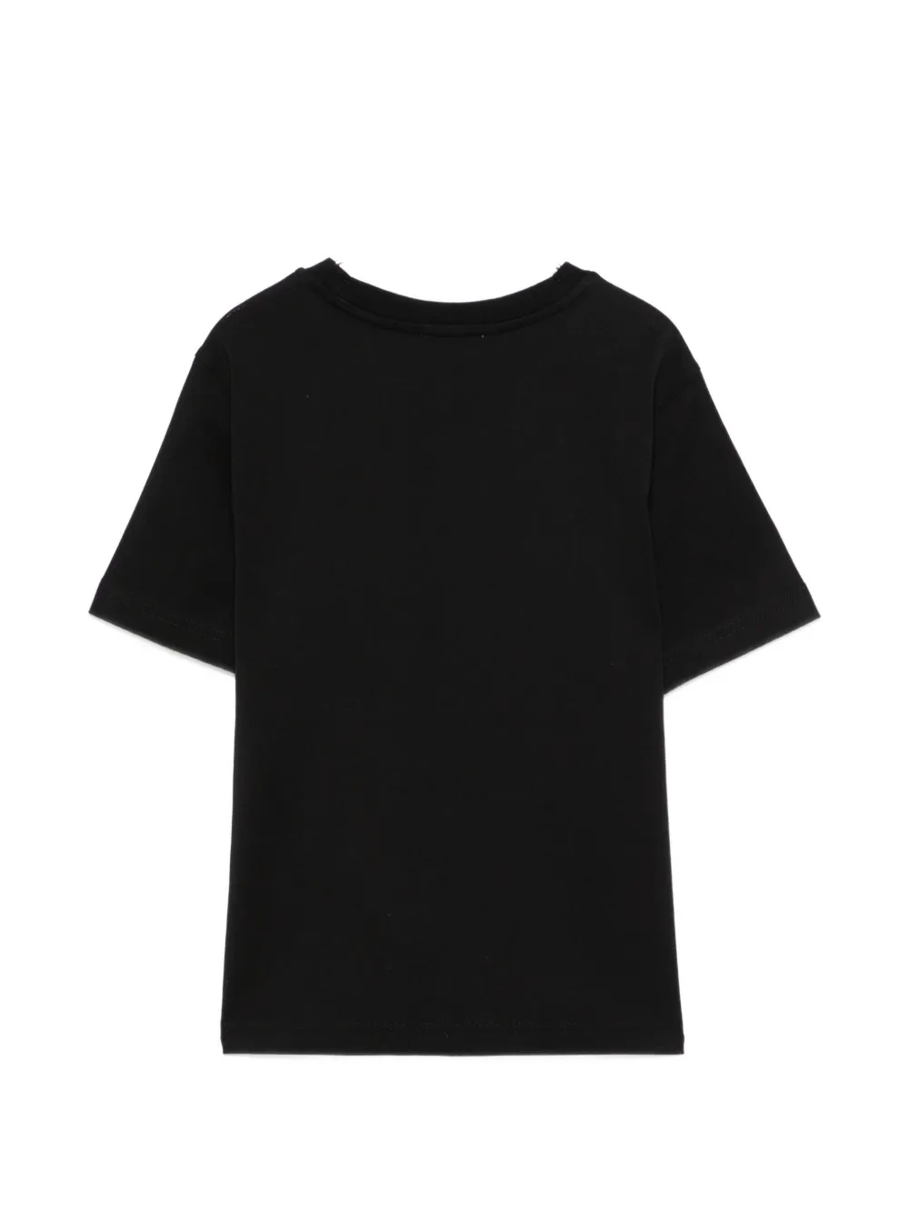 Burberry Kids Katoenen T-shirt met logoprint Zwart