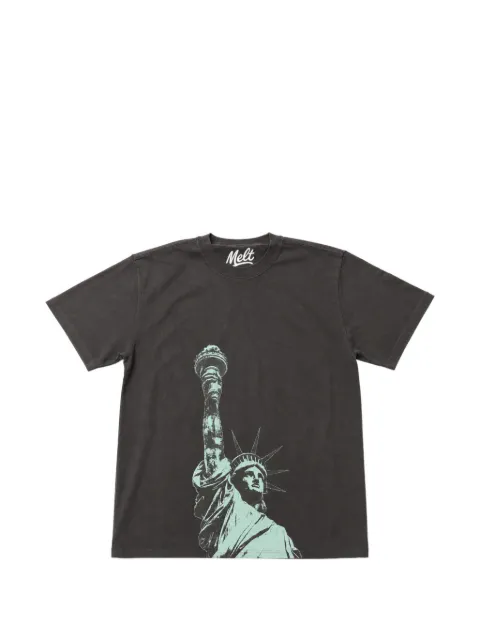 Melt graphic-print cotton T-shirt
