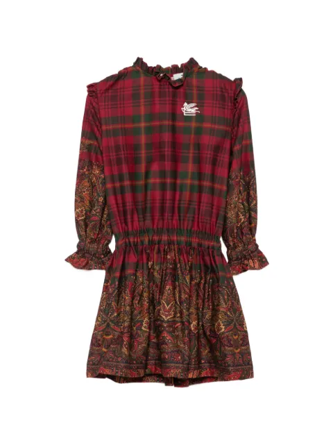 ETRO KIDS Pegaso-logo paisley-print dress