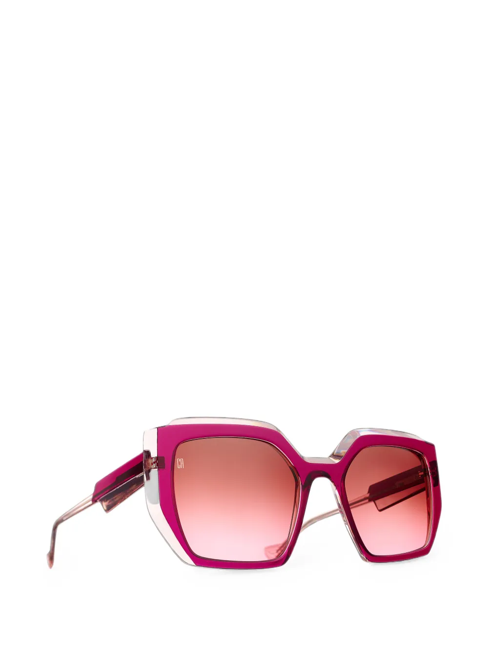 Caroline Abram Penny geometric-frame sunglasses - Rosa