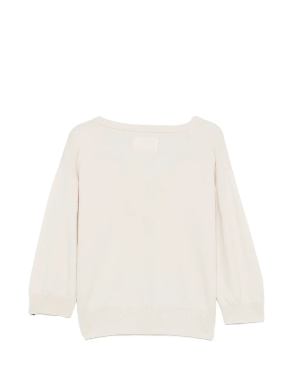 extreme cashmere Pearl trui met V-hals Beige
