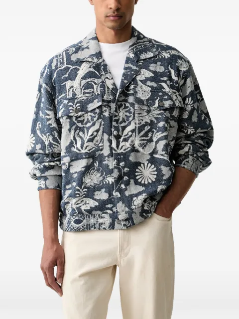 Scotch & Soda jacquard-patterned button-up jacket