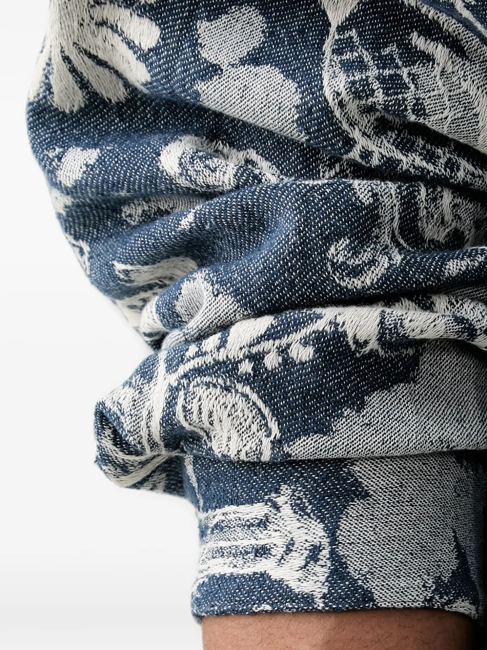 Scotch & Soda Button-up jack met jacquard Blauw