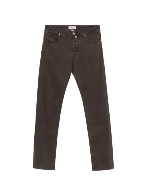 Jacob Cohën logo-patch slim-fit jeans