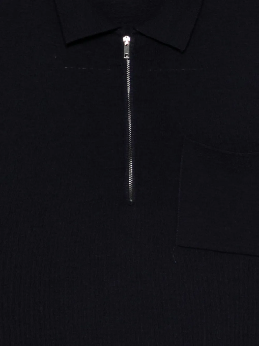 Daniele Fiesoli Poloshirt met borstzak en ritssluiting Blauw
