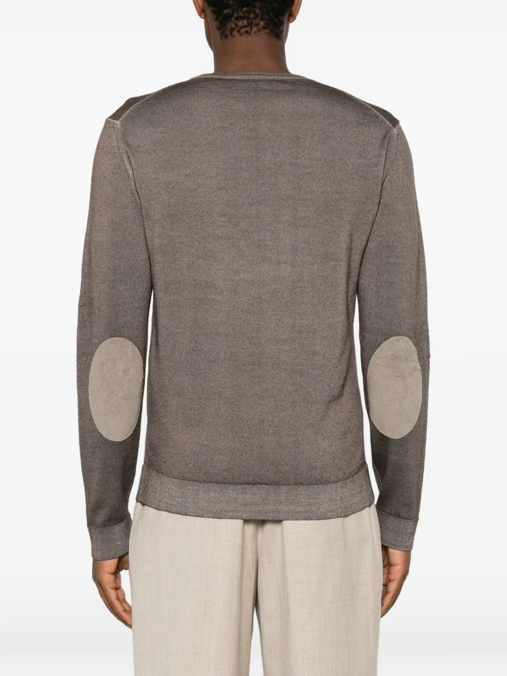 Daniele Fiesoli Sweater met elleboogpatch Bruin