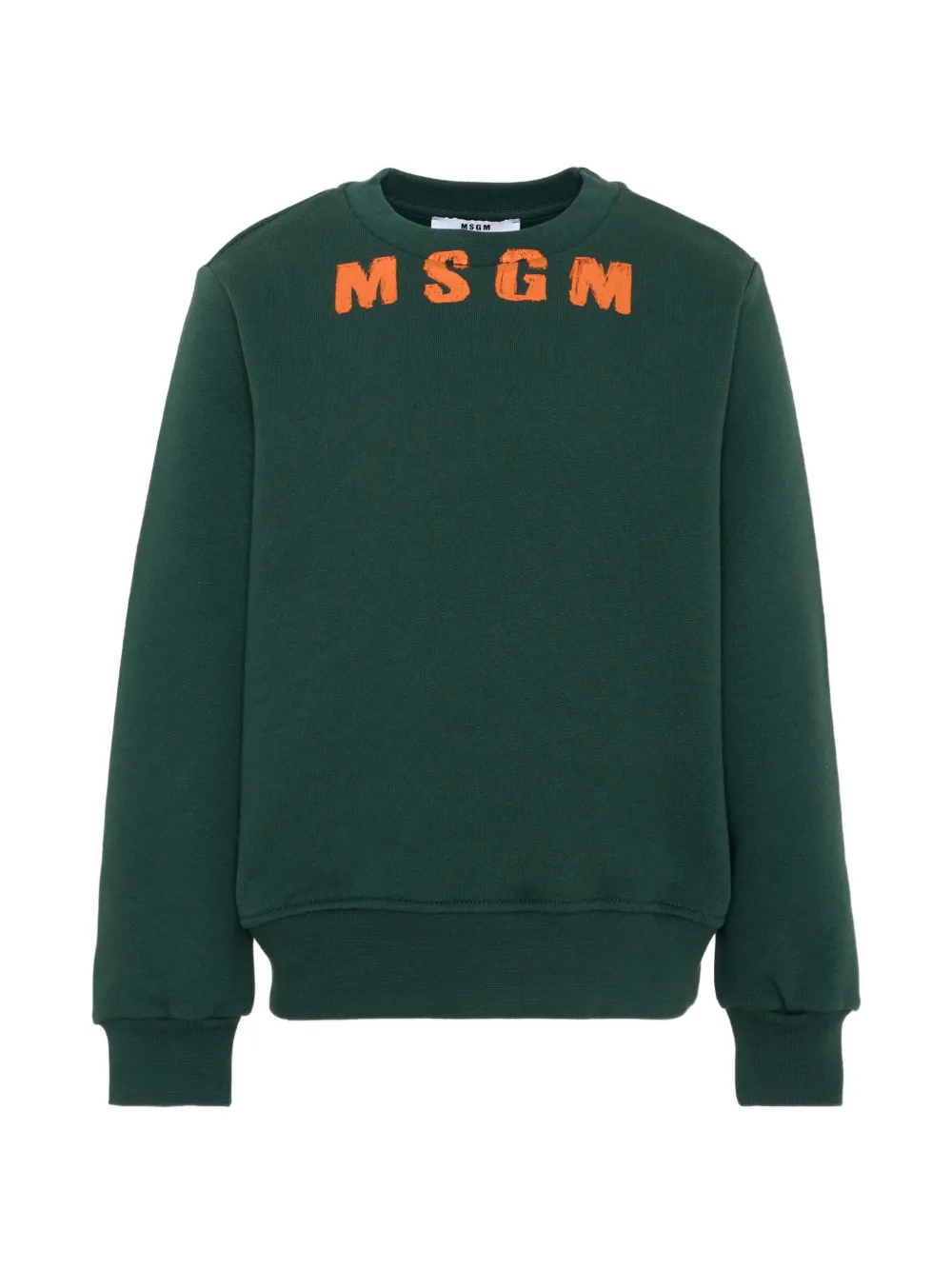 MSGM Kids logo-print sweater - Grün