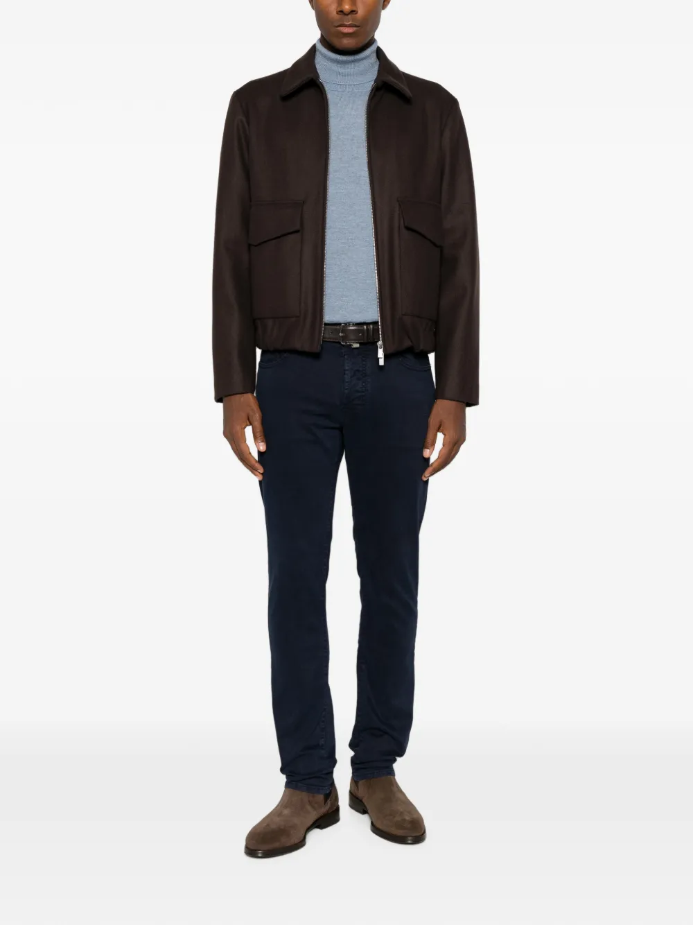 Jacob Cohën Skinny jeans met logopatch Blauw