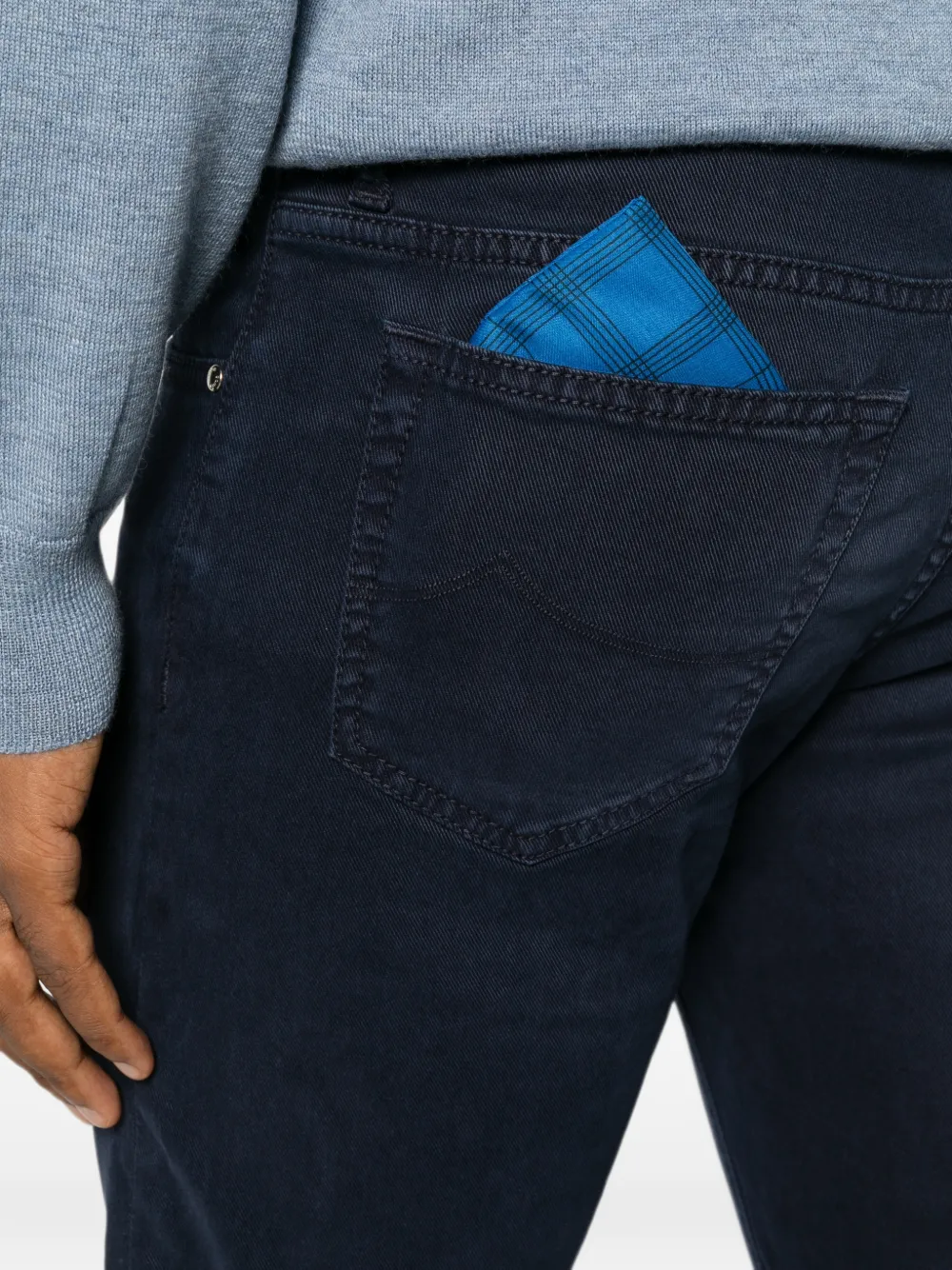 Jacob Cohën Skinny jeans met logopatch Blauw