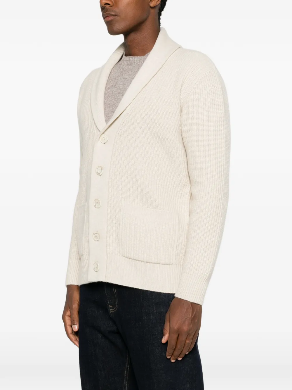 Fedeli Vest met sjaalkraag Beige