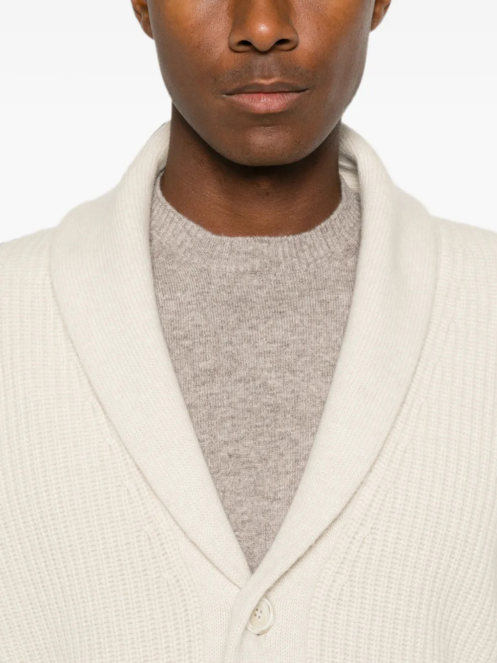Fedeli Vest met sjaalkraag Beige