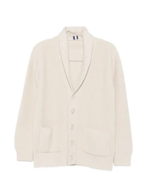 Fedeli ribbed-knit shawl-collar cardigan