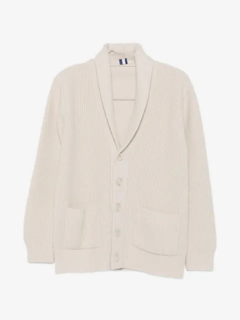 Fedeli ribbed-knit shawl-collar cardigan