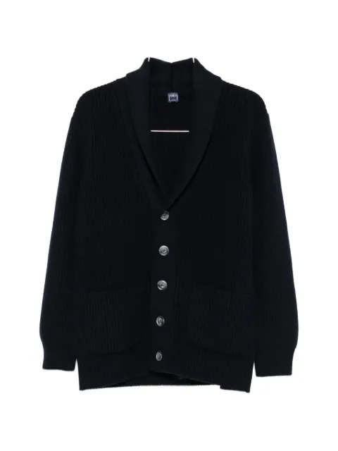 Fedeli ribbed-knit shawl-collar cardigan