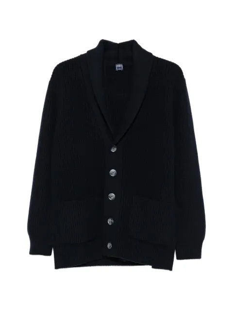 Fedeli ribbed-knit shawl-collar cardigan