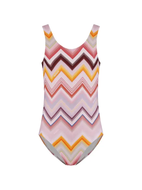Missoni Kids zigzag-print swimsuit
