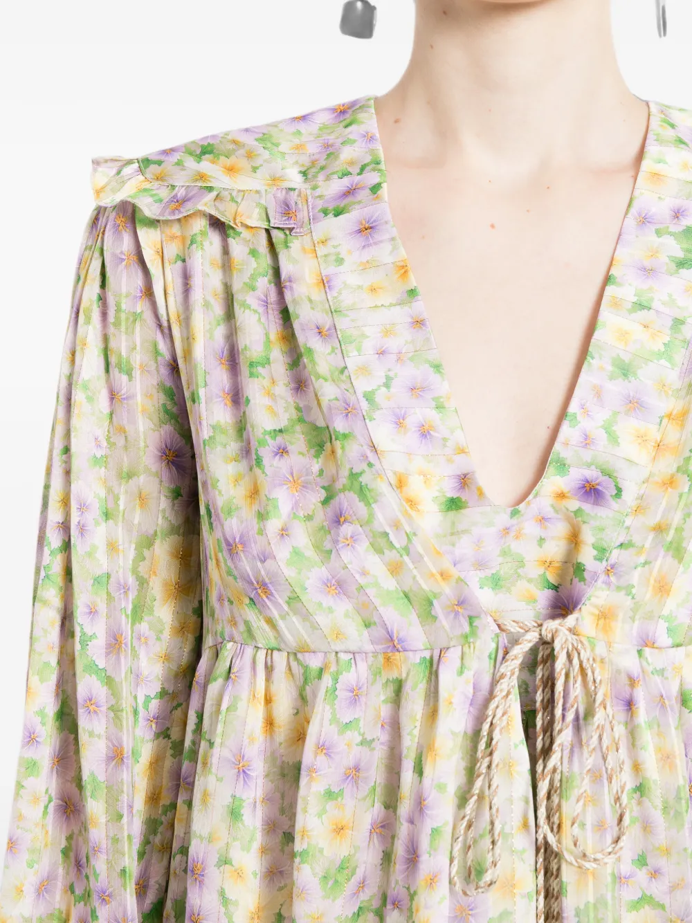 Bambah Willow mini-jurk Paars