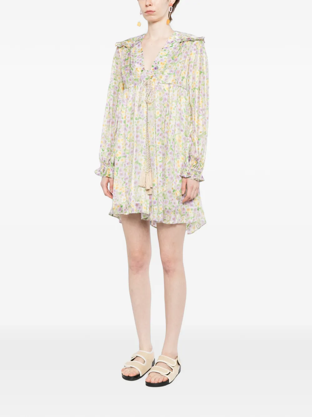 Bambah Willow mini-jurk Paars