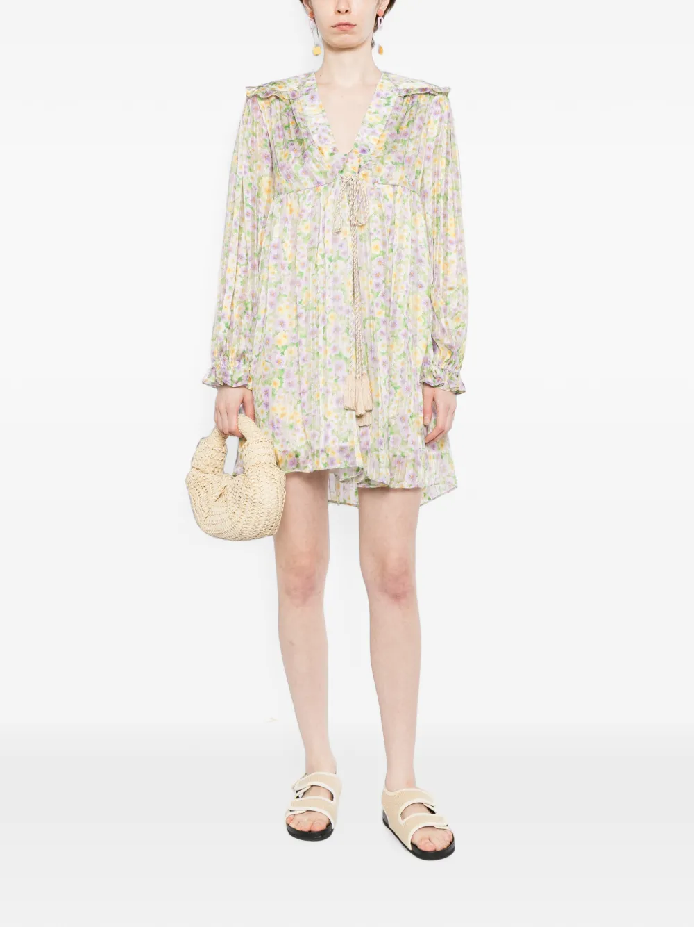 Bambah Willow mini-jurk Paars