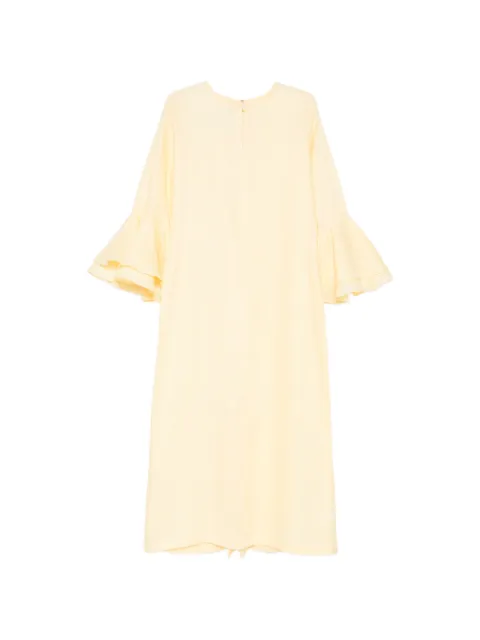 Bambah linen ruffled dress