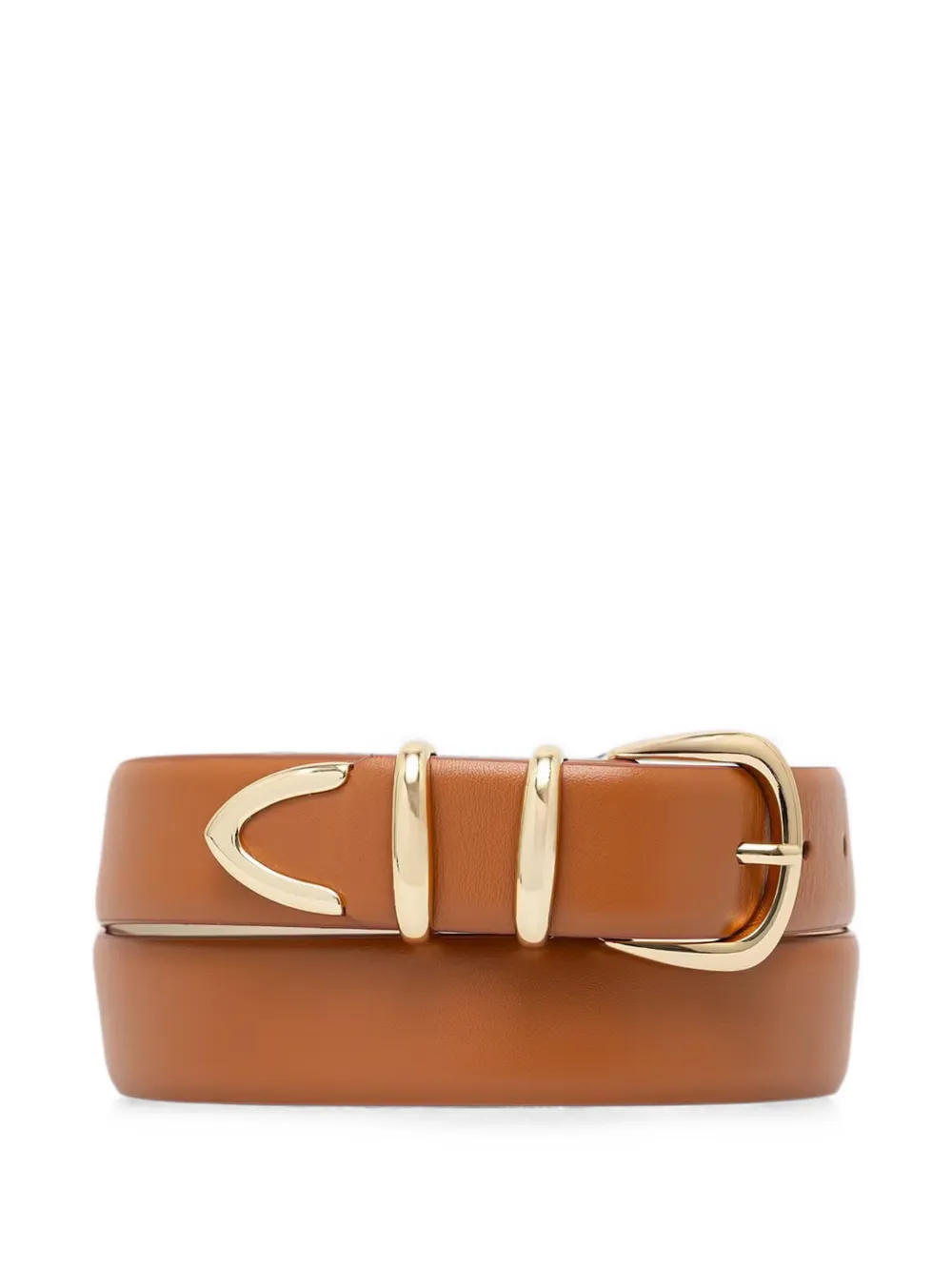 DKNY metal-tip buckle belt - Marrone