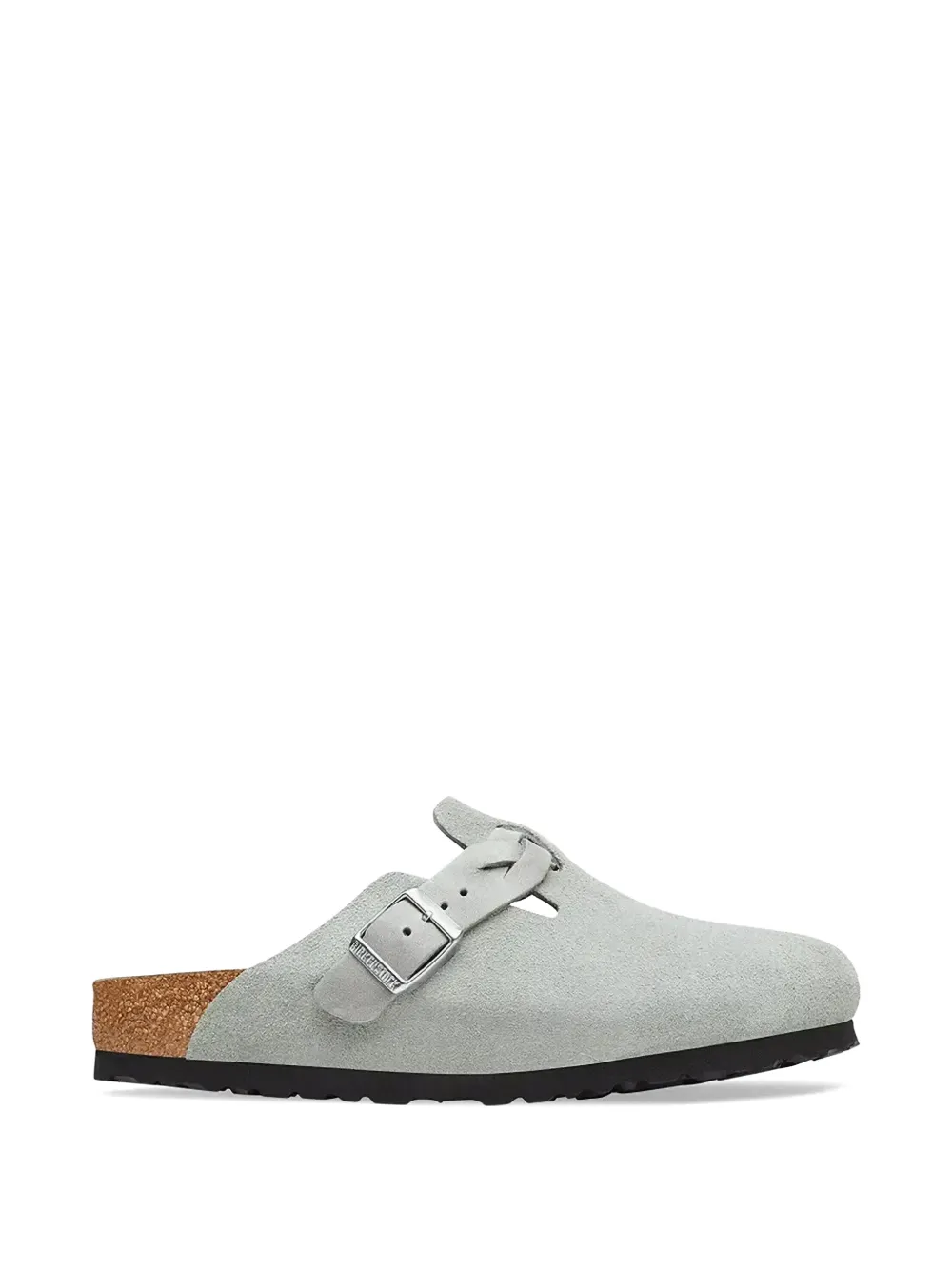 Birkenstock Boston braided suede clogs Grijs