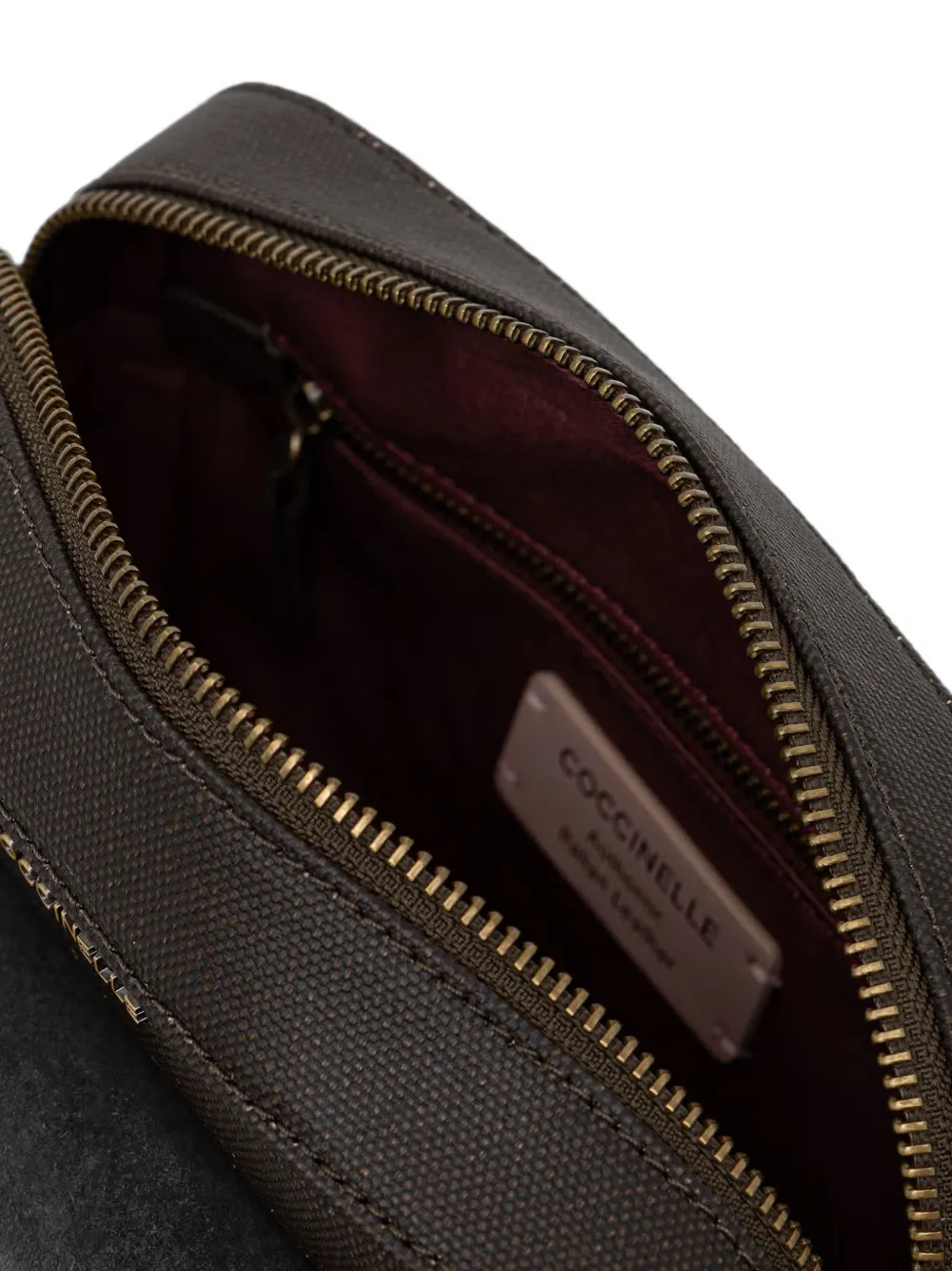 Coccinelle Crossbodytas met suède omslag Bruin
