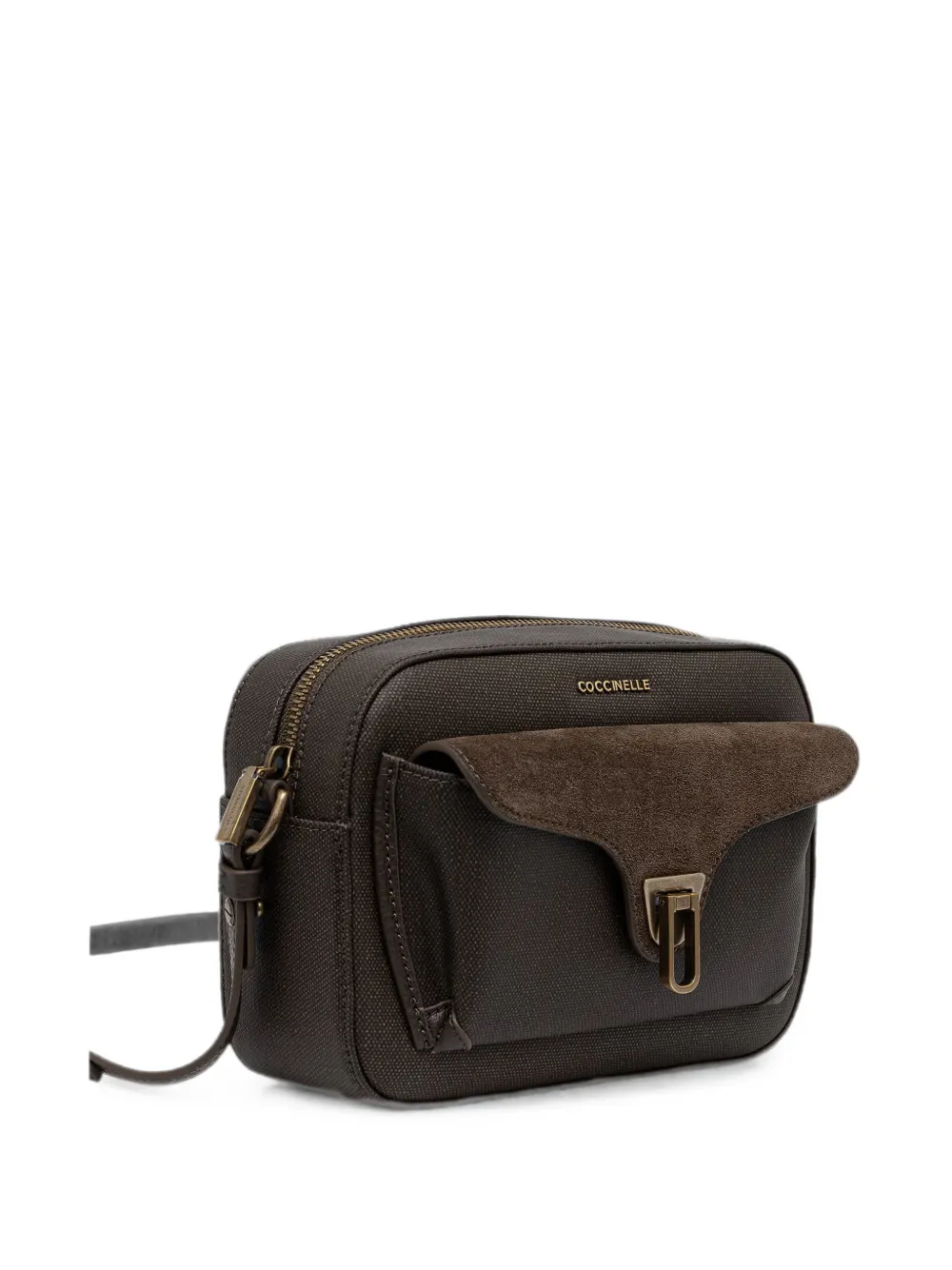 Coccinelle Crossbodytas met suède omslag Bruin