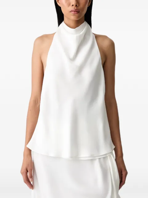 Bardot Solene halterneck open-back top
