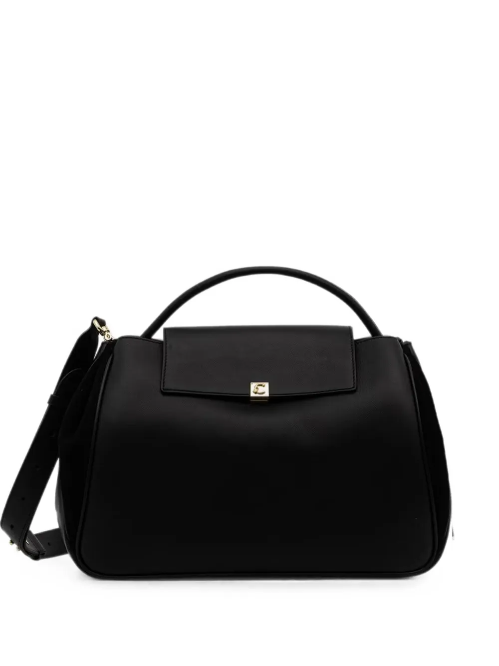 Coccinelle logo-plaque shoulder bag - Schwarz